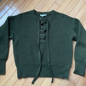 Endless Rose lace up sweater